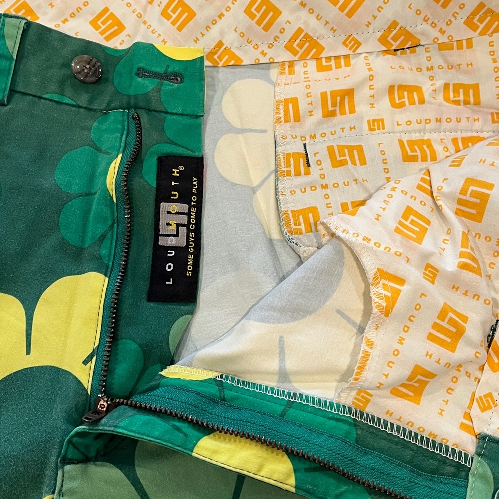 Loudmouth Green and Yellow Floral Shorts “Augusta Magic” - Picture 2 of 7